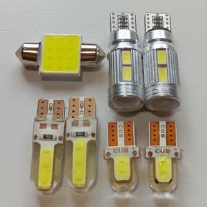 超爆光！アルトラパン HE22S ルームランプ ポジション バックランプ ナンバー灯 T10 LED 7個セット ホワイト スズキ /10/c3/c2/t31