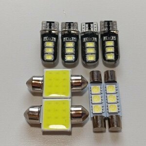 J50 スカイラインクロスオーバー 超爆光！T10 LED ルームランプ 8個セット ホワイト 日産 /6/t31/f3