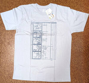  не использовался graniph Mirai Shounen Conan . Conte футболка L размер серый glanif дизайн с биркой Miyazaki .