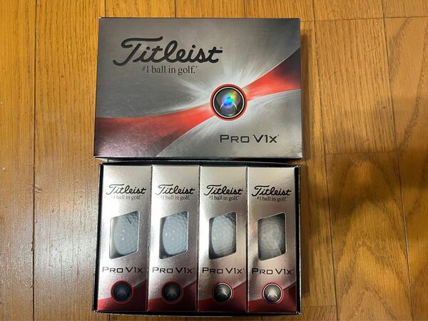 現行品　新品タイトリスト　Titleist Pro V1X 白色1ダース　オマケ付き