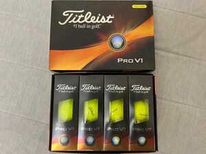 現行品　新品タイトリスト　Titleist Pro V1 黄色1ダース　さらにオマケ付き