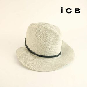 ICB アイシービー オンワード樫山 中折れ帽子 白系 ホワイト系@KG3