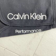 美品 CALVIN KLEIN カルバンクライン ロゴプリントスウェットショートパンツ ボトムス レディース 黒 ブラック サイズS*PC858_画像5