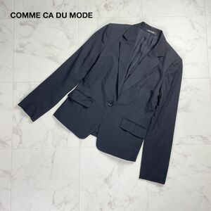  прекрасный товар COMME CA DU MODE Comme Ca Du Mode шерсть 100% tailored jacket Botto Giuseppe фирма общий обратная сторона женский чёрный черный размер 7*PC873