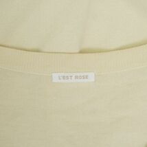 L'EST ROSE レストローズ 裾フリル 長袖カーディガン ロング丈 トップス レディース クリーム色 サイズ2*PC176_画像6