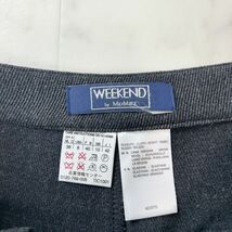 美品 WEEKEND by Max Mara マックスマーラ ウール テーパードパンツ ボトムス レディース ダークグレー サイズL*PC187_画像5