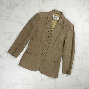  прекрасный товар SCAPA Scapa linen100% tailored jacket Италия производства необшитый на спине женский чай цвет Brown размер 38*PC816