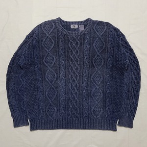 初期物 GOODENOUGH インディゴ？ フィッシャーマンニット グッドイナフ ELECTRIC COTTAGE FRAGMENT UNDERCOVER AFFA LAST ORGY 藤原ヒロシ