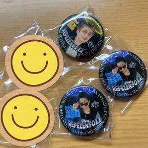 レペゼンフォックス 3点セット 缶バッジ レペゼン缶バッジ DJ社長 MG脇 缶バッジ