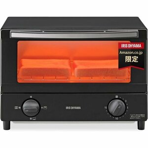  new goods Iris o-yama black ZOT-012-B 1000W temperature adjustment 3 -step 2 sheets oven toaster toaster 26