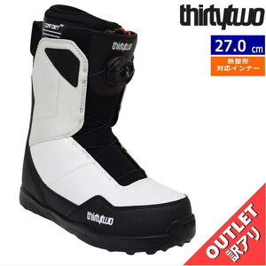 [Outlet] 23-24 Thirtwo Shifty Boa Color: черный белый 27 см. Три Tou Men Snowboard Boots Тип японского подлинного подлинного