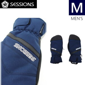 ●23-24 SESSIONS SIDE ZIP MITTEN カラー:NAVY Mサイズ セッションズ スキー スノーボード