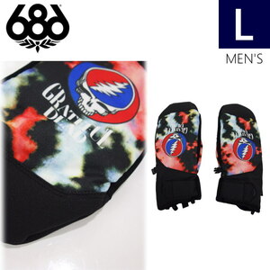 ●23-24 686 PRIMER MITTEN カラー:GRATEFUL DEAD NEBULA TIE DYE Lサイズ シックスエイトシックス スキー スノーボード