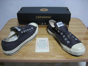 希少 ☆ CONVERSE コンバース CT ALL STAR オールスター SLIP OX 1T366 スリッポン ブラック BLACK 黒 US7.5 26cm ビンテージ