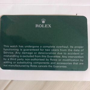ROLEX ヨットマスター　国際サービス保証
