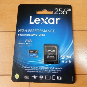 Lexar micro SDXC 256GB UHS-I 100MB/s SDカード変換アダプター付属