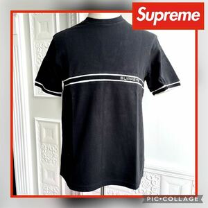 ◆新品未使用◆Supreme Knit Stripe S/S Top Black S シュプリーム ニットストライプ 半袖 Tシャツ カットソー ブラック 黒 ボーダー 20SS