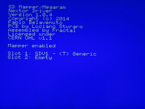  prompt decision privilege have *MSX*SD MAPPER MEGARAM 512KB/SD card the first period operation verification settled 