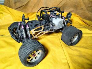 HPI 1/8 engine RC car SAVAGE option large number operation not yet verification Junk radio-controller Savage Monster Truck search Mugen . machine Serpent 