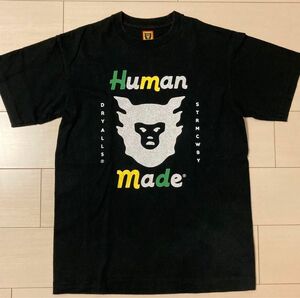 HUMAN MADE ヒューマンメイド　フェイスプリント Tシャツ/S/コットン/BLK 日本製
