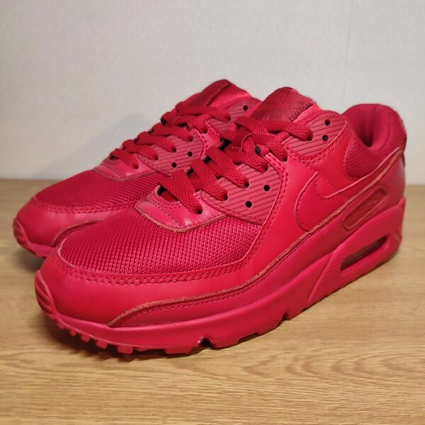 美品 大人気 NIKE AIR MAX 90 "ALL RED" 27.5②