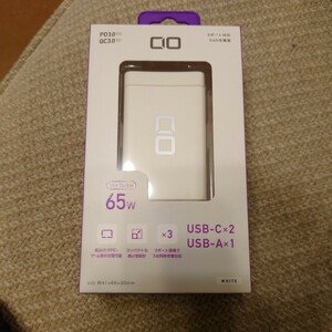 新品　CIO GaN搭載 超コンパクトサイズの最大65W出力マルチポート急速充電アダプター Lilnob CIO-G65W2C1A-WH （ホワイト）