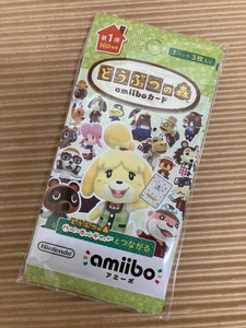 ② amiiboカード どうぶつの森 第1弾 1パック３枚入り×5個セット ハッピーホームデザイナー Nintendo 100種類