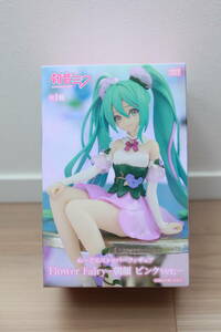 ★《新品未使用》初音ミク　ぬーどるストッパーフィギュア Flower Fairyー朝顔 ピンクver.ー　プライズ景品未開封グッズ人形美少女ボカロ