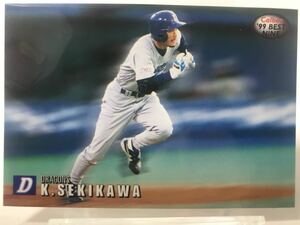 関川浩一　　B-16 カルビープロ野球チップス　2000 ベストナインカード　中日ドラゴンズ