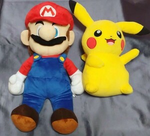 任天堂 セット売り マリオ＆ピカチュウ ぬいぐるみ 非売品 ポケモン ポケットモンスター スーパーマリオ Nintendo