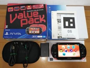 [ beautiful goods ]fw3.65 PS vita PCH-2000 value pack red black 
