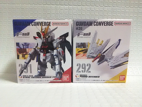 GUNDAM CONVERGE ♯25 ストライクフリーダムガンダム弐式 プラウドディフェンダー 2種 セット 未開封 未使用 ガンダム コンバージ