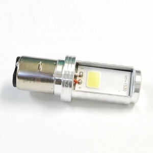 LED ヘッドライト バルブ ホワイト 1個 直流 BA20D LED 高光度 12W＋12W 6500k