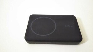 1722送料200円 Belkin MagSafe対応 ワイヤレス モバイルバッテリー 5000mAh BPD004　PSE技術基準適合 ベルキン 黒 ブラック