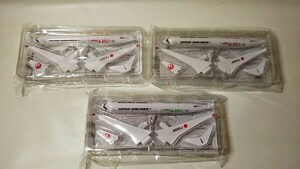 1774送料100円 JAL　日本航空　モデルプレーン　エアバス AIRBUS A350　JA01XJ ×2 JA03XJ ×1 セット 模型 おもちゃ 飛行機