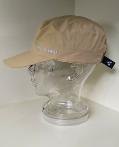 1812送料100円 mont-bell モンベル メドーワークキャップ #1128629 サイズ S/M ベージュ系 帽子 キャップ ゴアテックス メンズ レディース