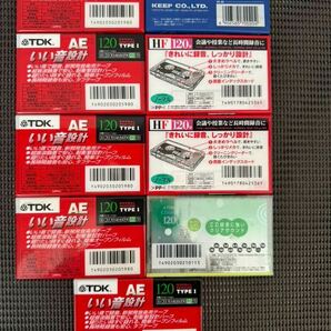TDK カセットテープ AE120分/SONY HF120分 未開封 9本まとめ A-132の画像2