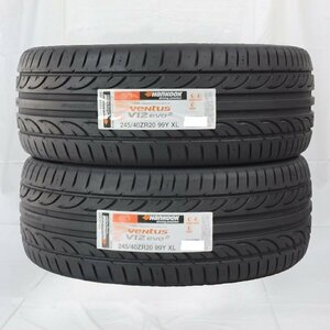 送料無料 245/40R20 99Y XL HANKOOK ハンコック VENTUS V12EVO2 K120 22年製 正規品 新品 サマータイヤ 2本セット 【セール品】