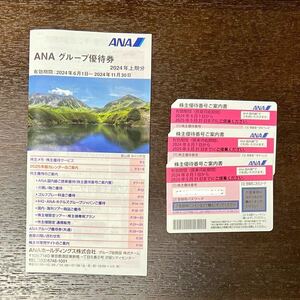 【送料無料・最新】ANA 株主優待券 3枚＋グループ優待券
