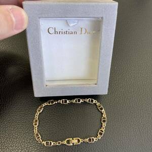 Christian Dior クリスチャンディオール アクセサリー ブレスレット ゴールドカラー おしゃれ 箱付き ロゴ レディース ファッション