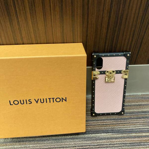 LOUIS VUITTON ルイヴィトン エピ 小物 アイトランク iPhoneX XS ケース アイテム 箱付き iPhoneケース スマホケース ブランド