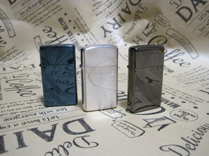 MEVIUS ZIPPO メビウス スリムZIPPO 3個 キャンペーン当選品　未使用品