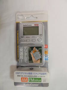 【携帯ラジオ】オーム電機　DSP　FMステレオAMポケットラジオ　RADーP2229S-S　