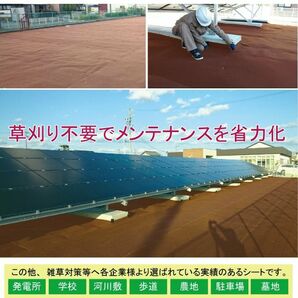 （硬③アイボリー 125ｃｍ×3ｍ×2枚）超厚手 雑草防止 除草 Ban-now 万能 防根 防草シートの画像8