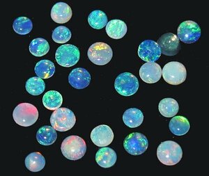 *echio Piaa. opal small bead loose set /30 bead 