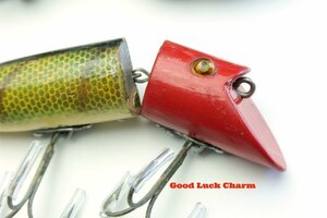 1920-30年代 Heddon Zig-Wag ウッドモデル / LUCKY 13 BASSER タイプ ヘドン ウッドルアー ZEAL 道楽 バルサ50 ハトリーズファン にお勧め