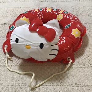  выставленный товар текущее состояние товар 45cm 1994 год Sanrio Hello Kitty лицо трос имеется надувной круг ослабленное крепление . воздух винил пустой bi