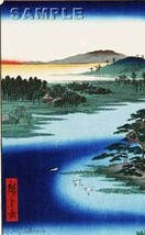  真作保証　東京都伝統工芸品　額装　　歌川広重　　木版画　 #110 千束の池袈裟懸松 初版1856-58年頃　　　　広重の世界を唸らせた名構図!_画像8