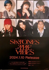 ☆SixTONES B2 告知 ポスター 「THE VIBES」 未使用