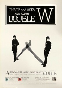 ☆CHAGE and ASKA B2 告知 ポスター 「DOUBLE W」 未使用